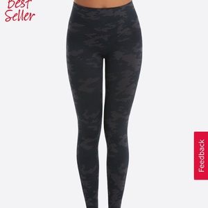 Spanx Black Camo Leggings